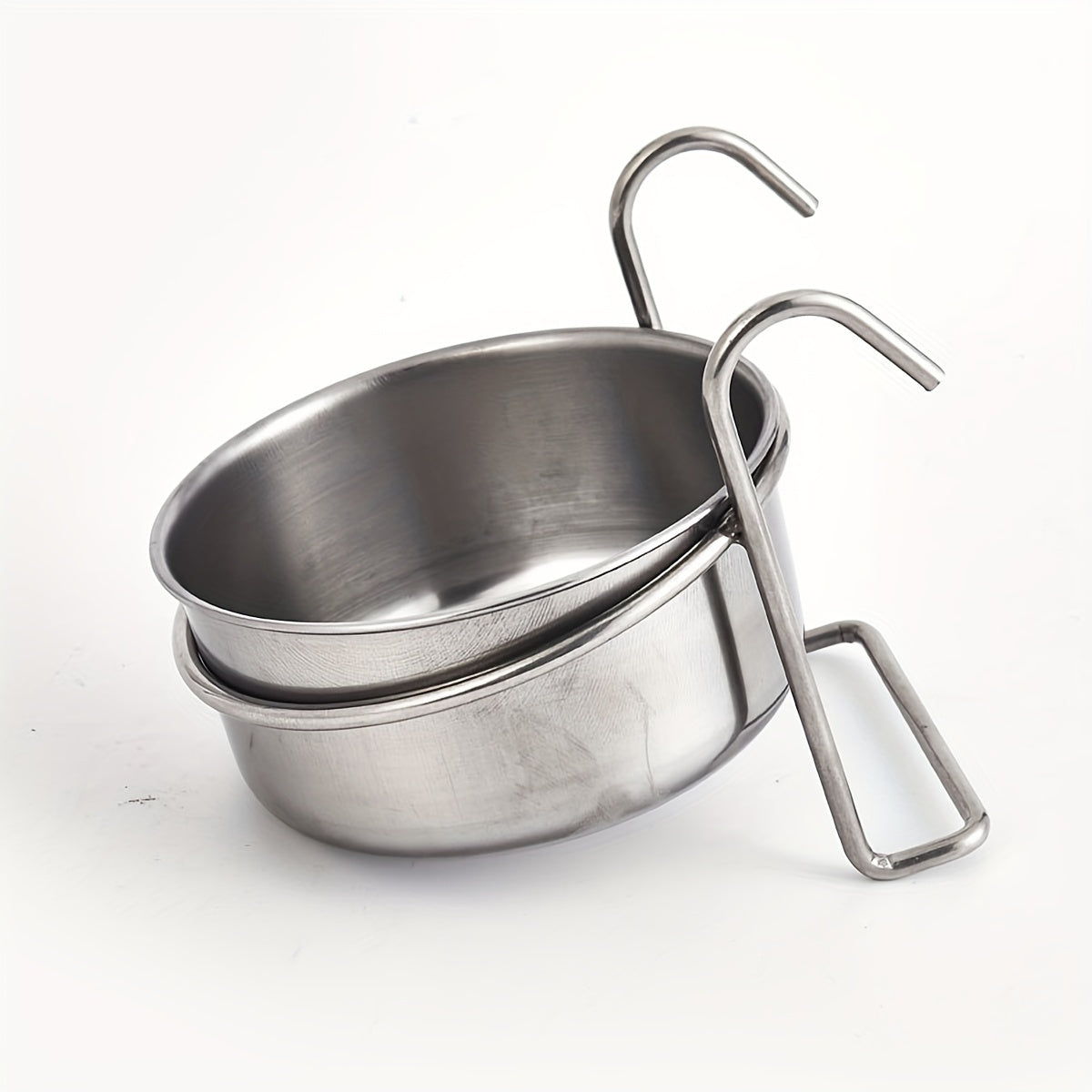 Gamelles suspendues en inox – Nourriture & eau – photo produit 2