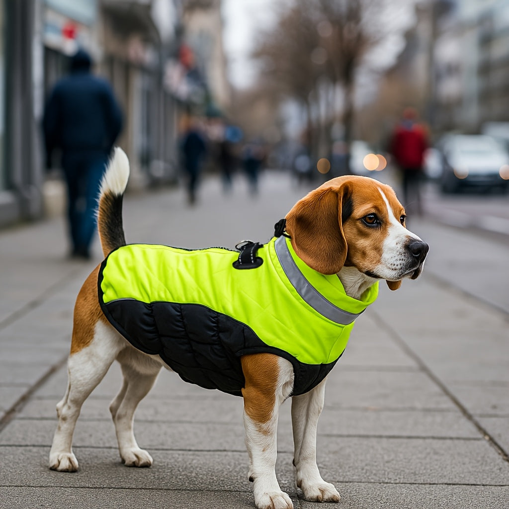 Veste fluorescente verte – Fermeture zippée – photo produit 4