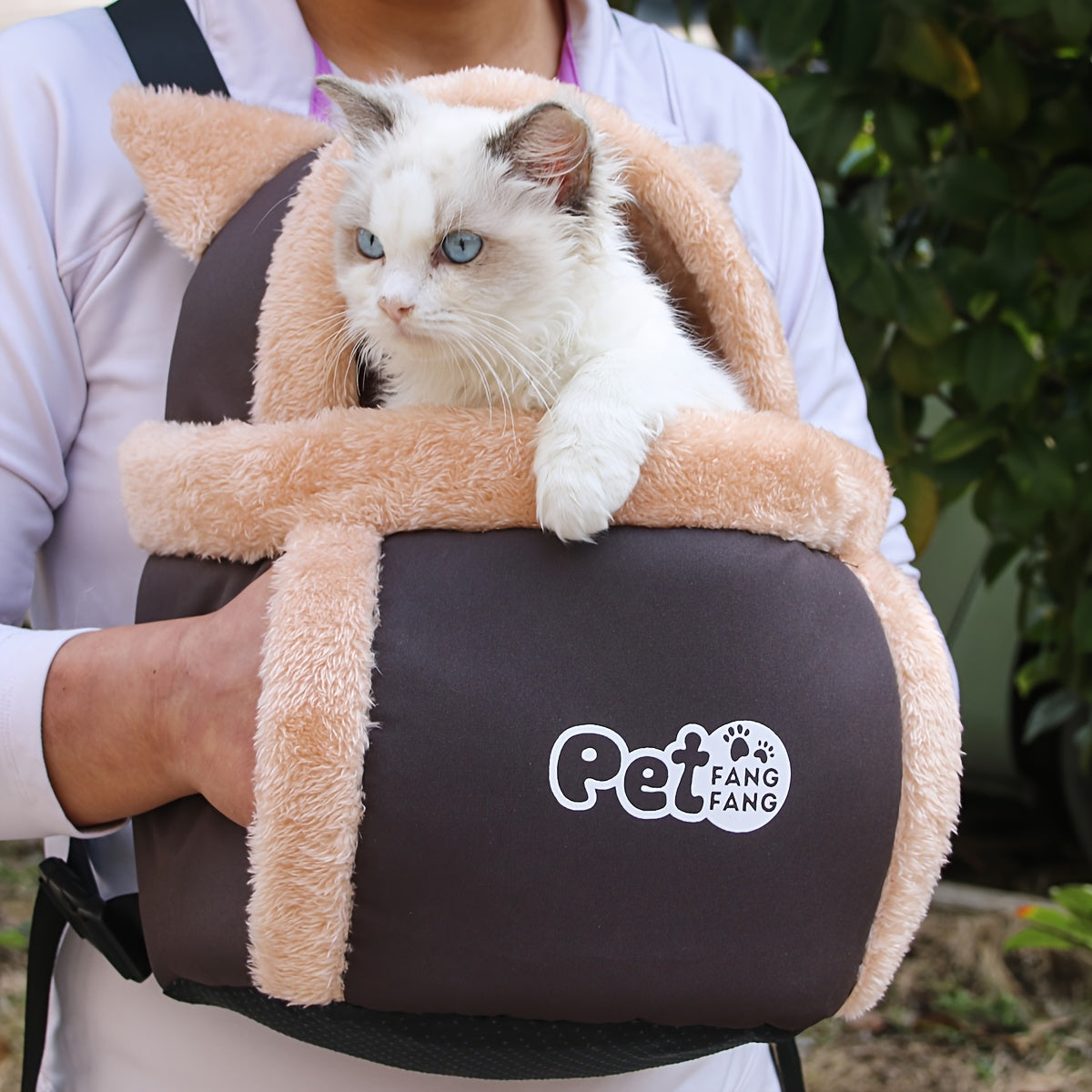 Sac de transport chaud avec harnais – Petit chien & chat – photo produit 4