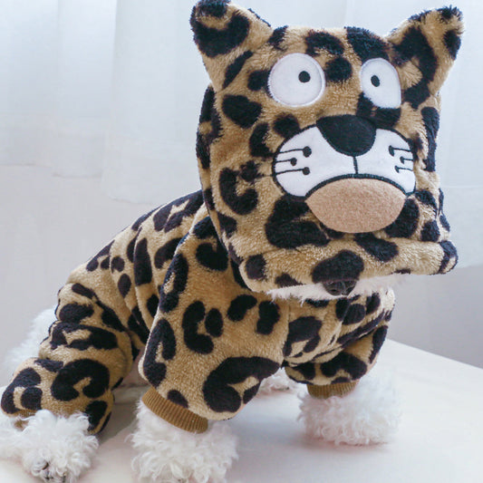 Costume léopard – Sweat chaud pour petit chien – photo produit 2