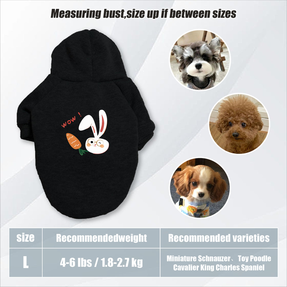 Sweat lapin & carotte – Capuche pour chien – photo produit 26