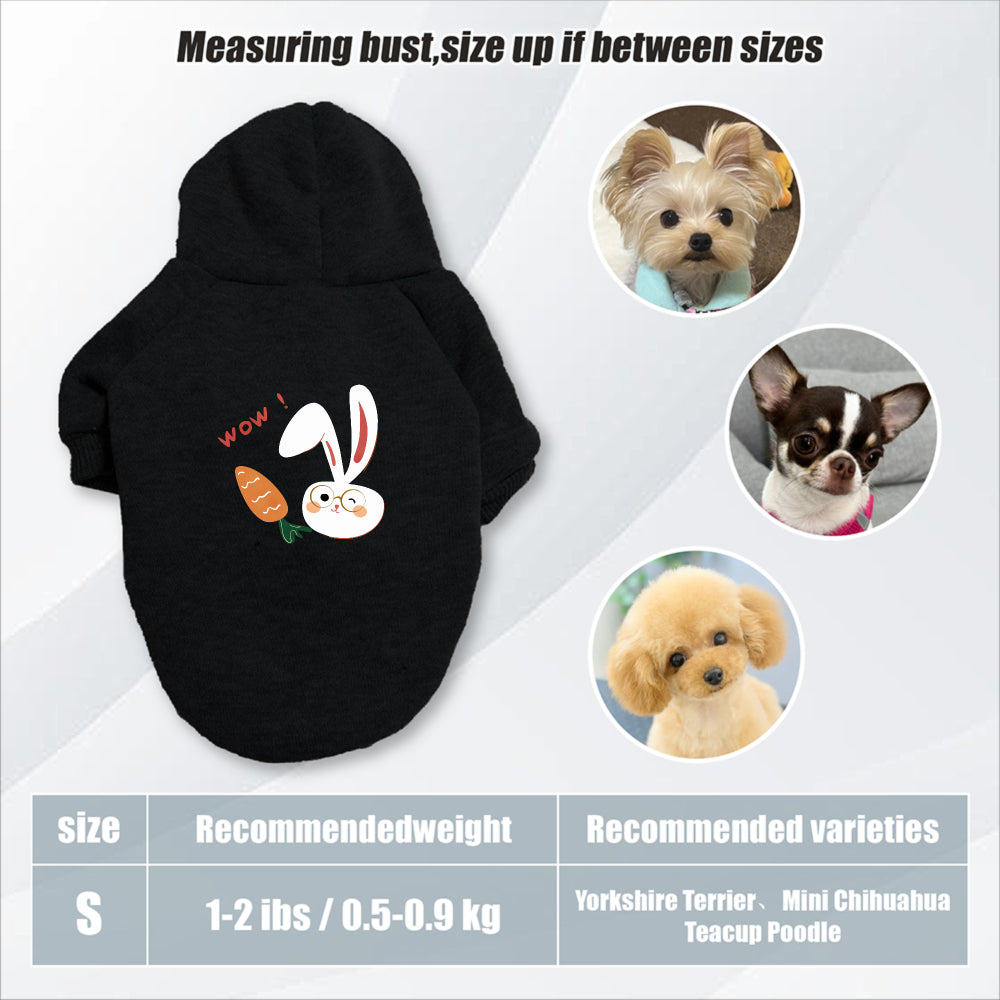 Sweat lapin & carotte – Capuche pour chien – photo produit 21