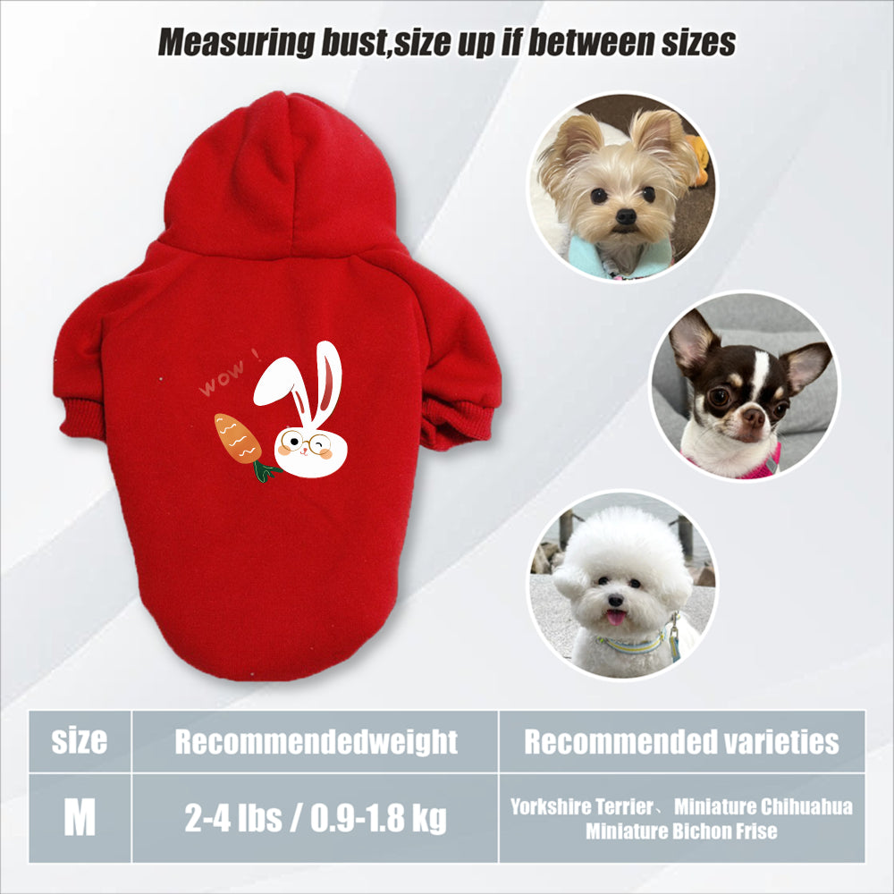 Sweat lapin & carotte – Capuche pour chien – photo produit 23