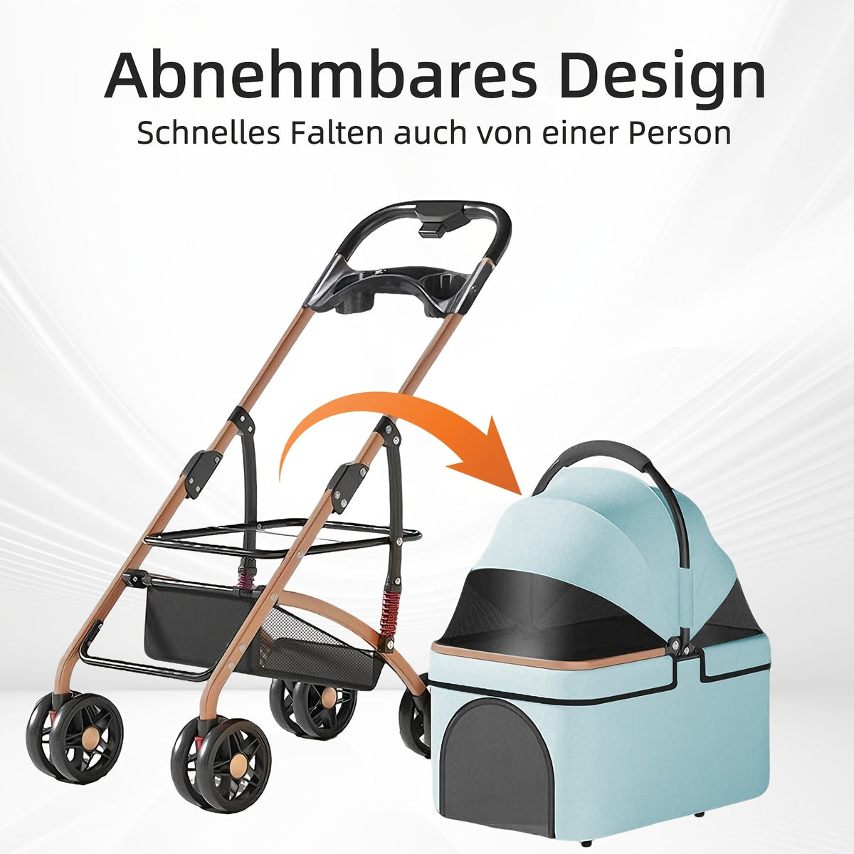 Poussette 2-en-1 tout-terrain – Jusqu’à 25 kg – photo produit 4