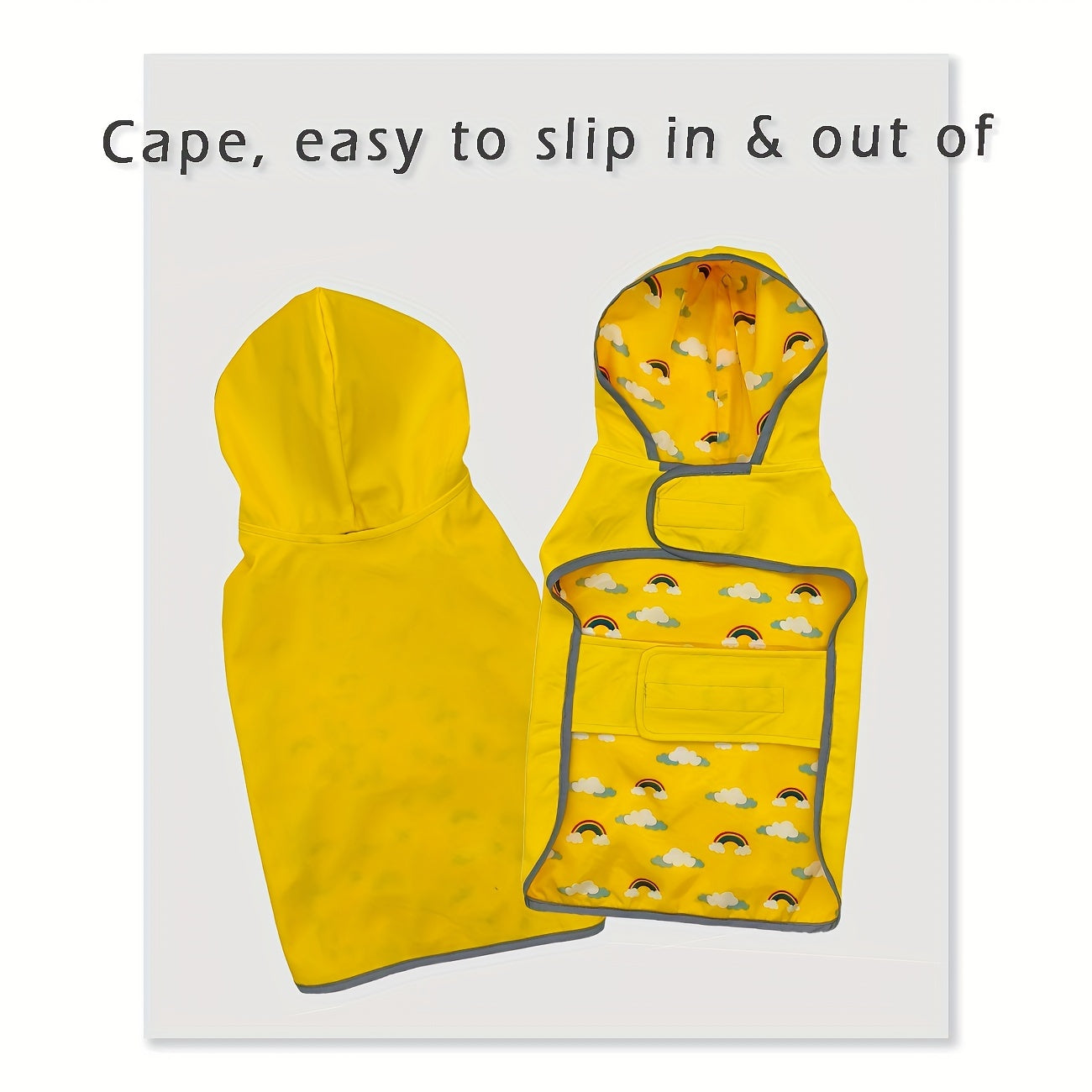 Imperméable réversible pour chien.