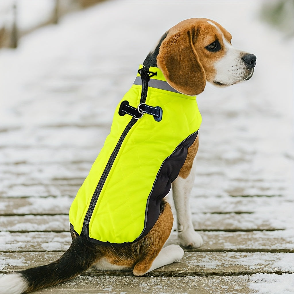 Veste fluorescente verte – Fermeture zippée – photo produit 7