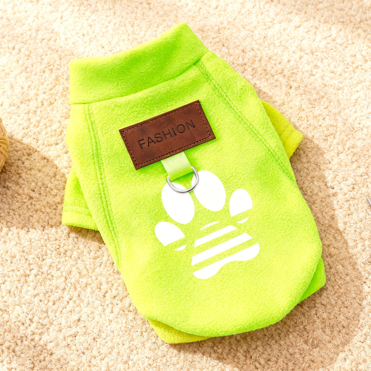 Pull doux motif patte – Anneau pour laisse – photo produit 10