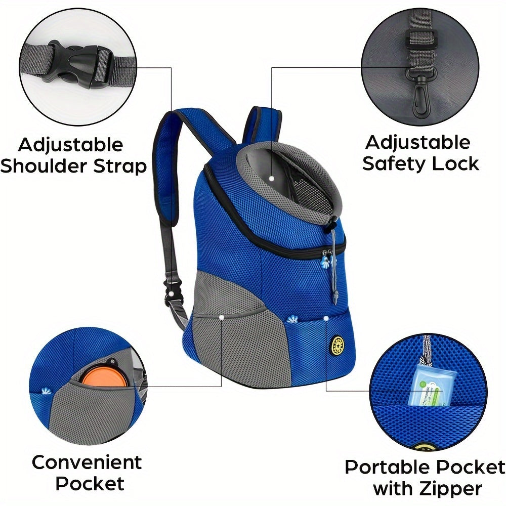 Sac à dos ventral réglable – Petit chien – photo produit 5