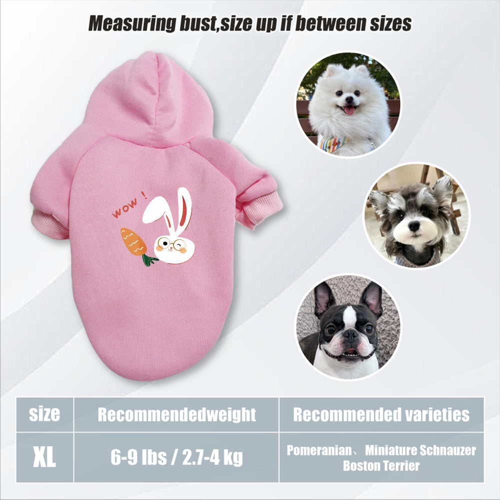 Sweat lapin & carotte – Capuche pour chien – photo produit 12
