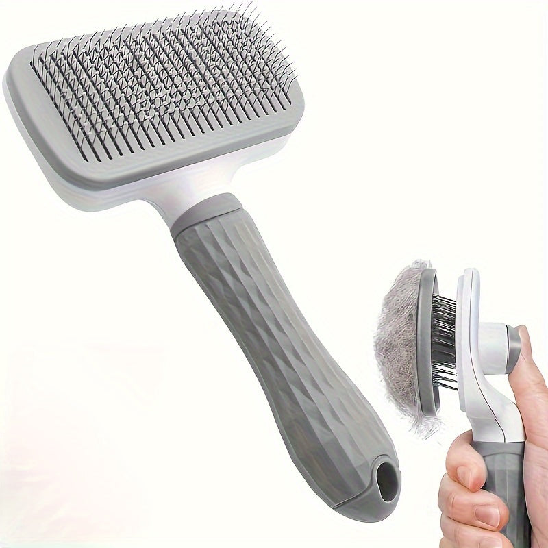 Brosse de toilettage pour la mue des chiens et des chats, un outil facile à utiliser en un clic pour éliminer le sous-poil mort, diverses couleurs