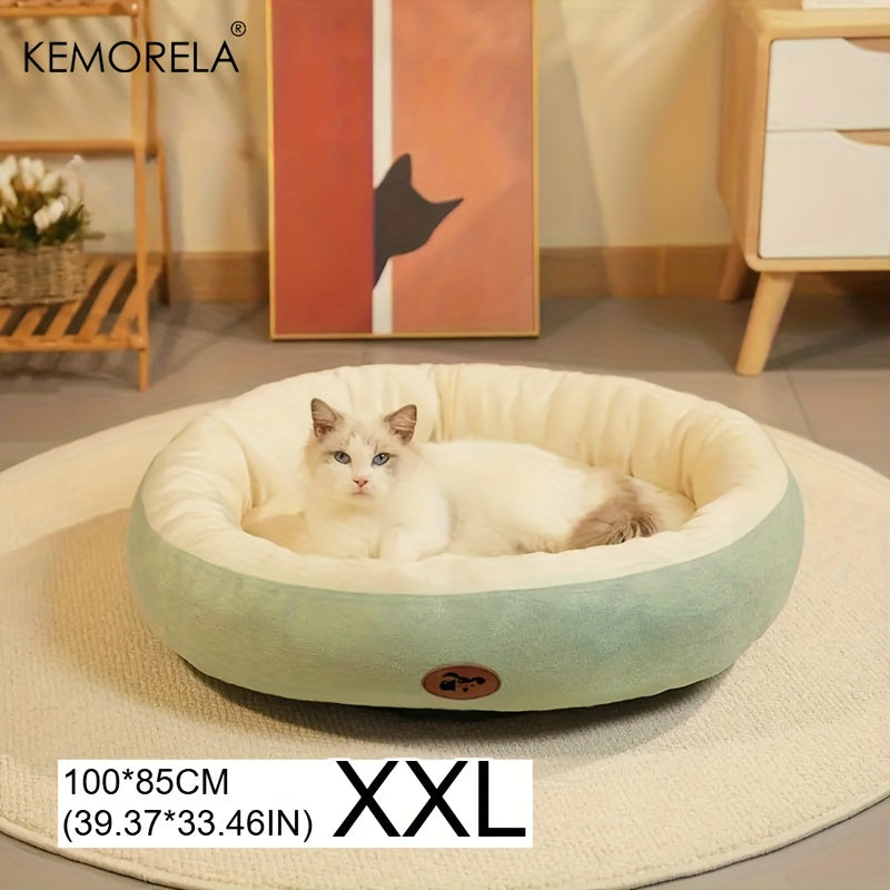 Lit ovale en peluche – Chien & chat – photo produit 23