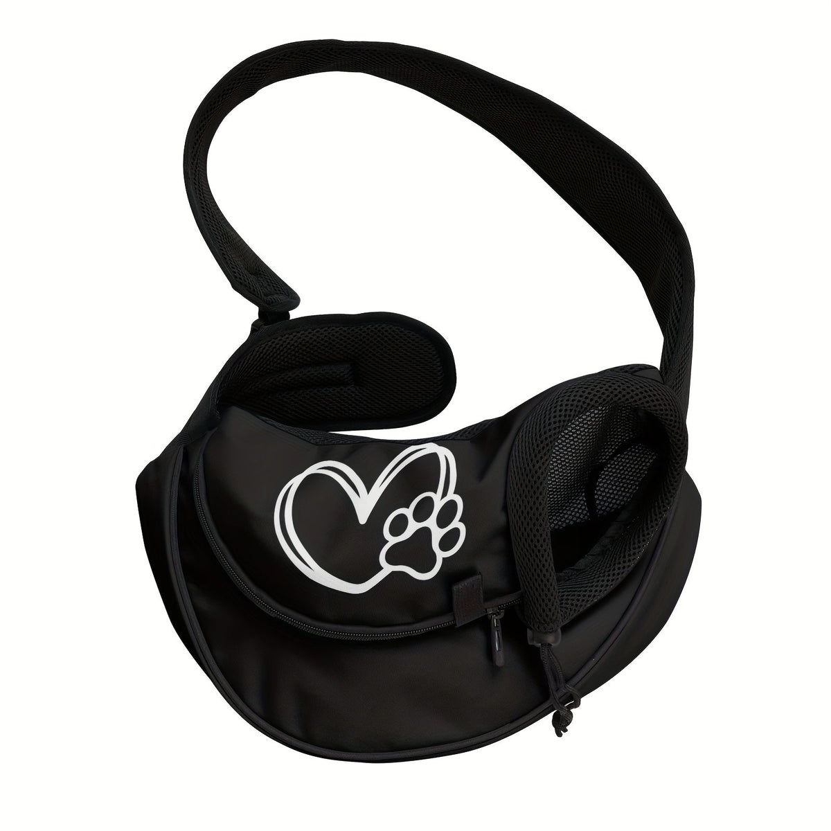 Sac bandoulière cœur & patte – Petit chien – photo produit 11
