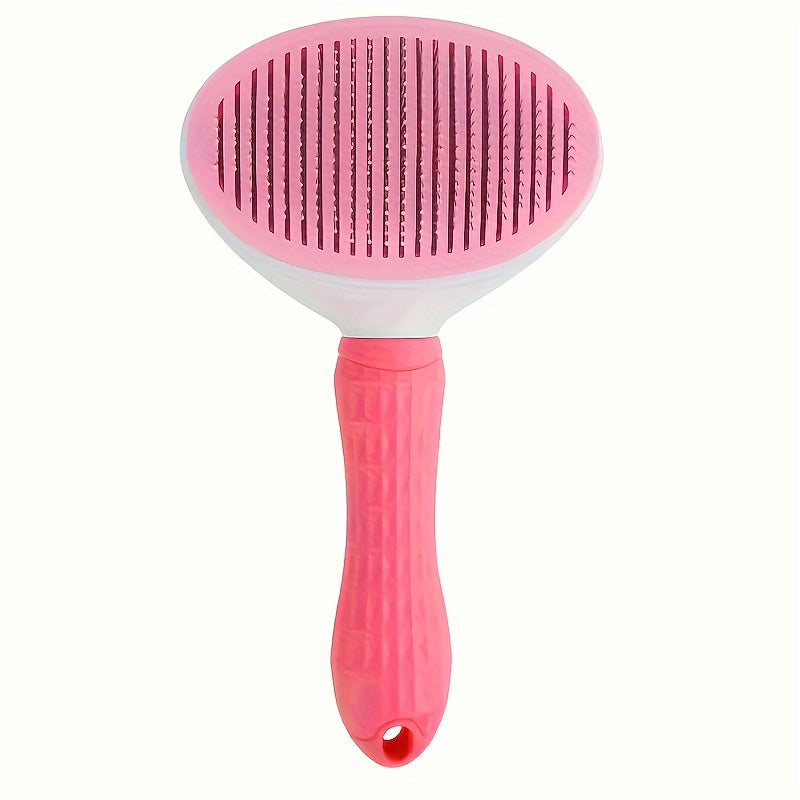 Brosse de toilettage pour chien, chat et lapins, conçue pour éliminer les poils morts. Elle est dotée d'un mécanisme autonettoyant adapté aux animaux à poils longs et à poils courts, diverses couleurs