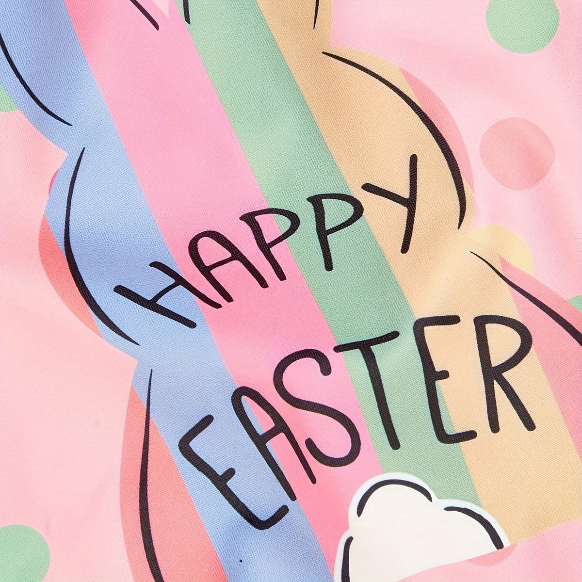 Pull rose Happy Easter – Lapin de Pâques – photo produit 6