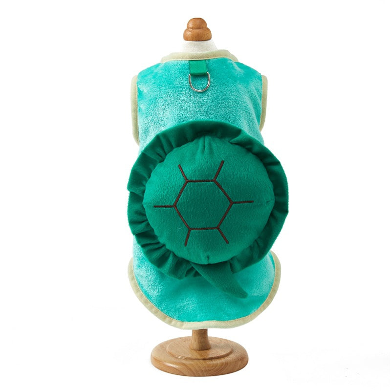 Costume tortue pour chien – Anneau pour laisse – photo produit 6