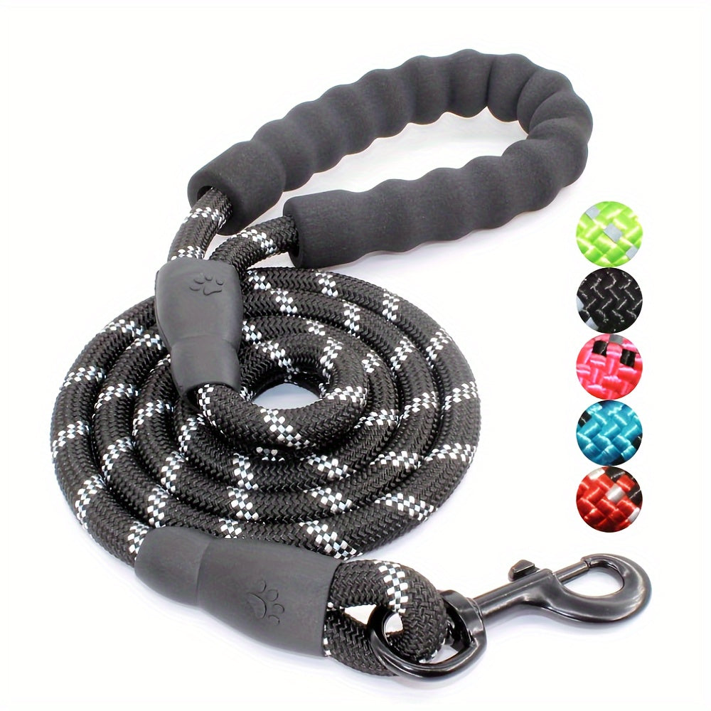 Dog Nylon Leash Lengthened And Reflective Round Rope Small And Medium Cats Dogs Leash Pet Traction Rope