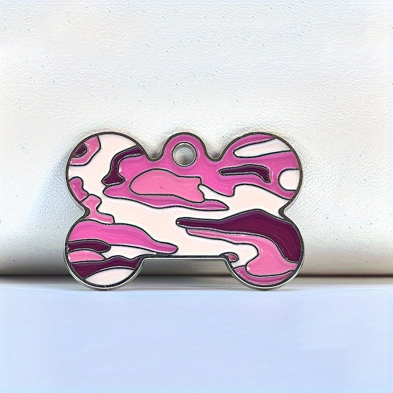 Médaille os camouflage personnalisable – Chien & chat – photo produit 4