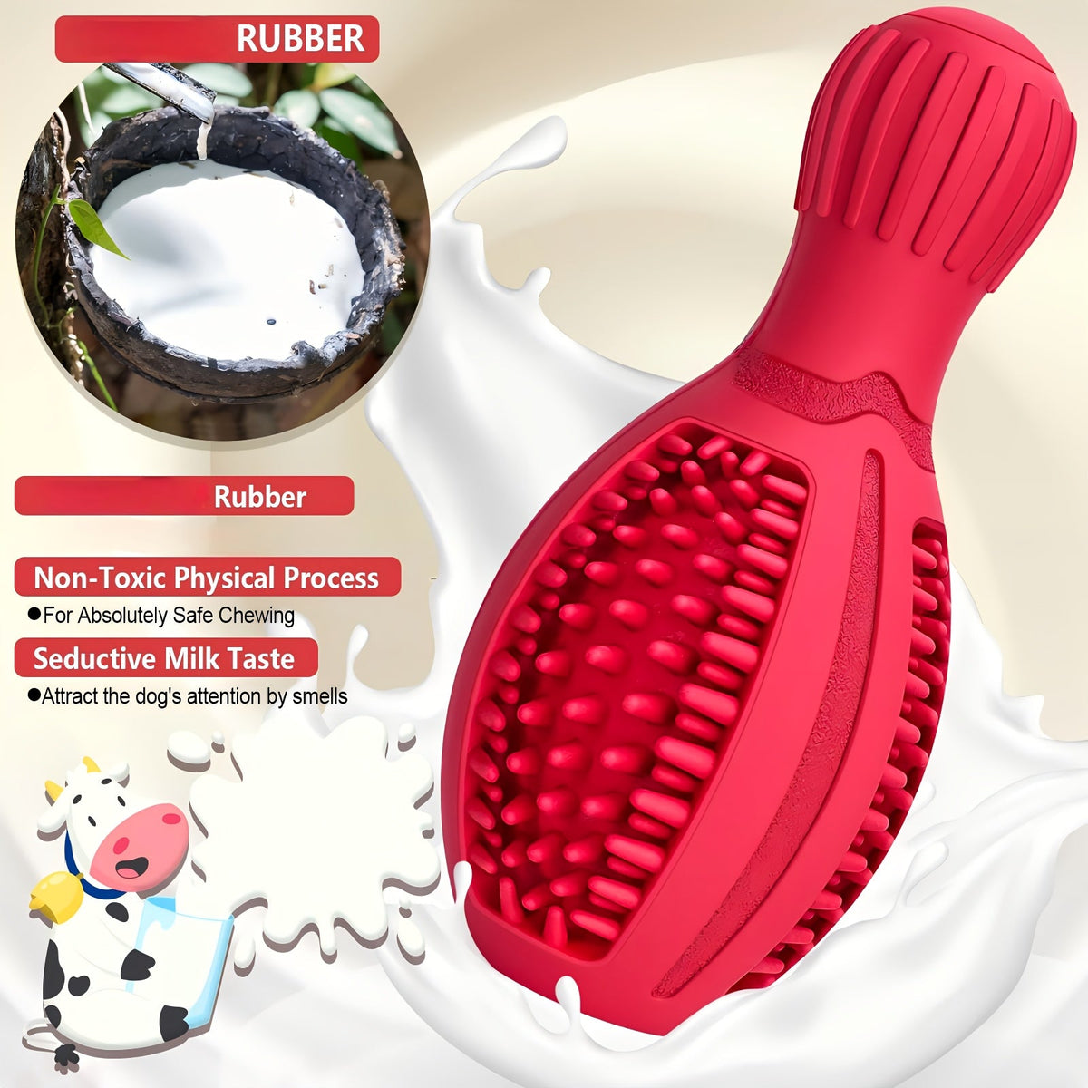 Jouet à mâcher en caoutchouc – Distributeur lent – photo produit 8