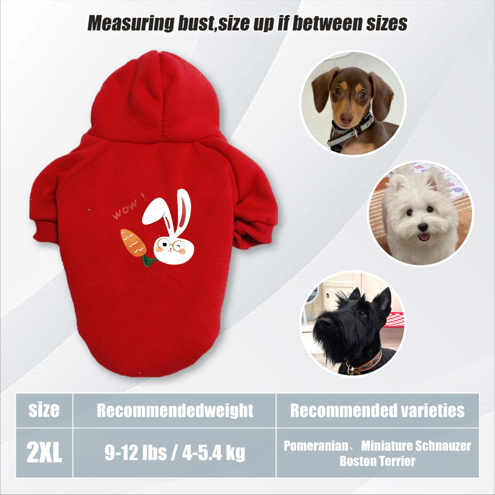 Sweat lapin & carotte – Capuche pour chien – photo produit 19