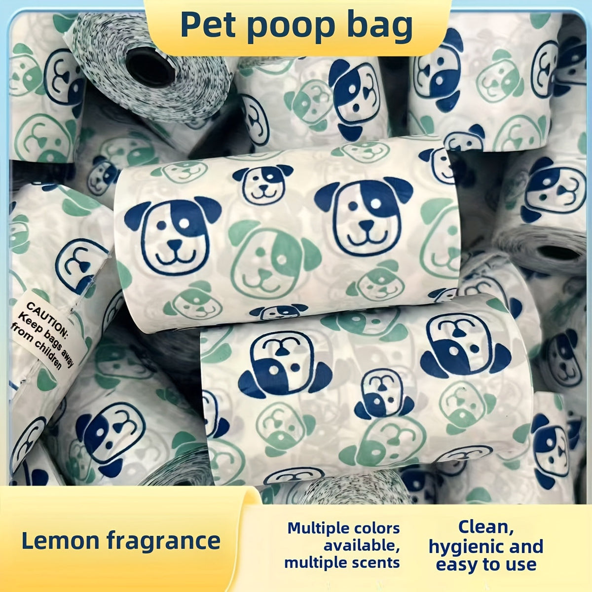Sacs à déjections parfumés – Lot de 4 rouleaux – vue principale
