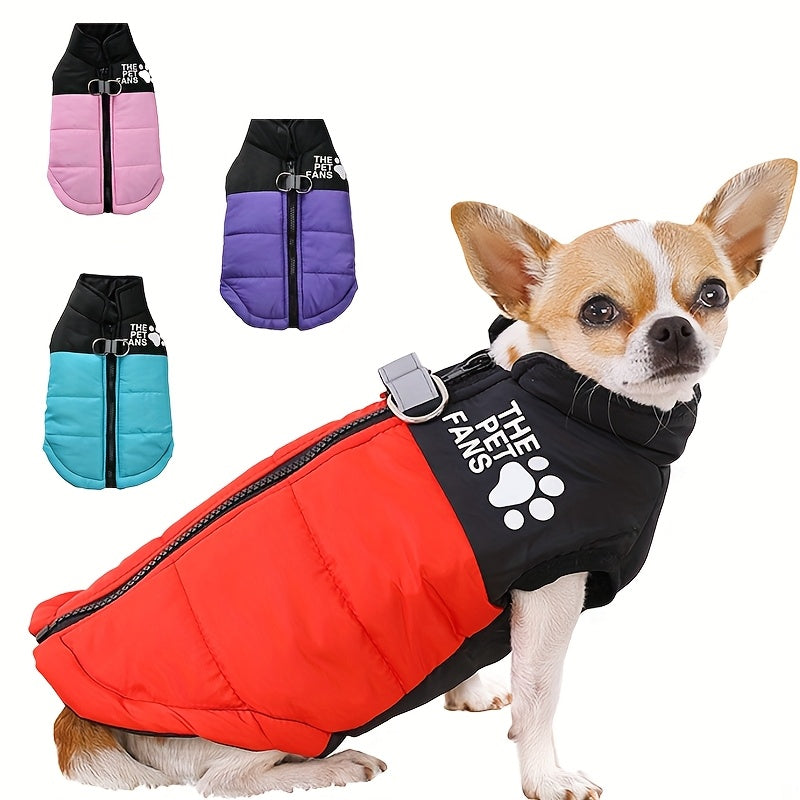 Manteau chaud pour chien – Anneaux laisse intégrés – vue principale