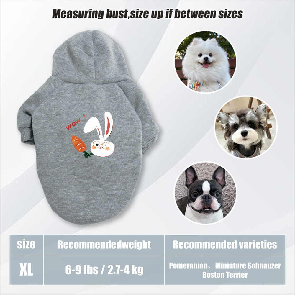 Sweat lapin & carotte – Capuche pour chien – photo produit 18
