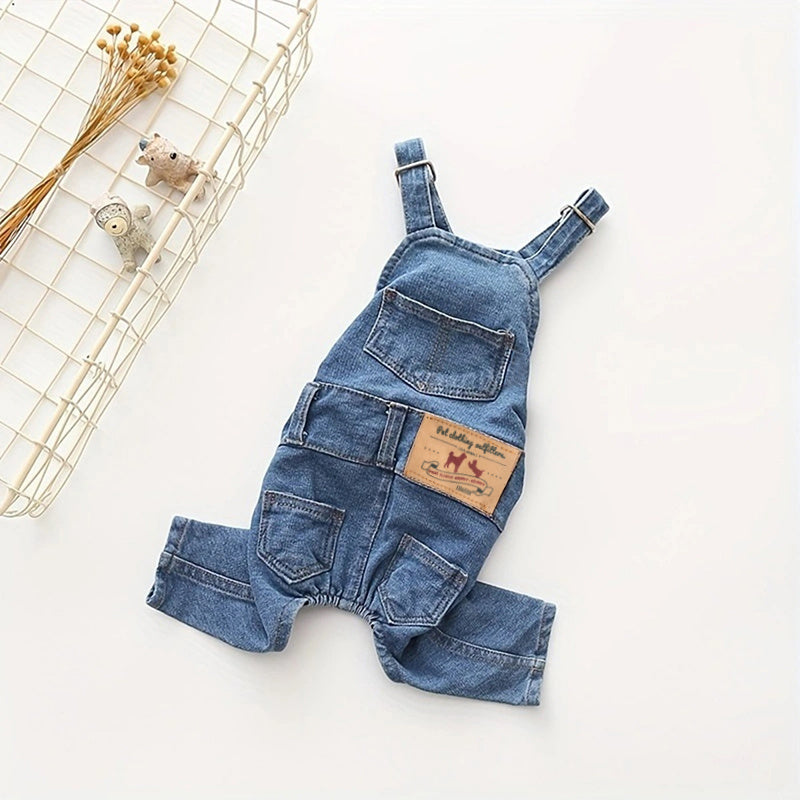 Combinaison simili-denim – Bouledogue français – photo produit 11