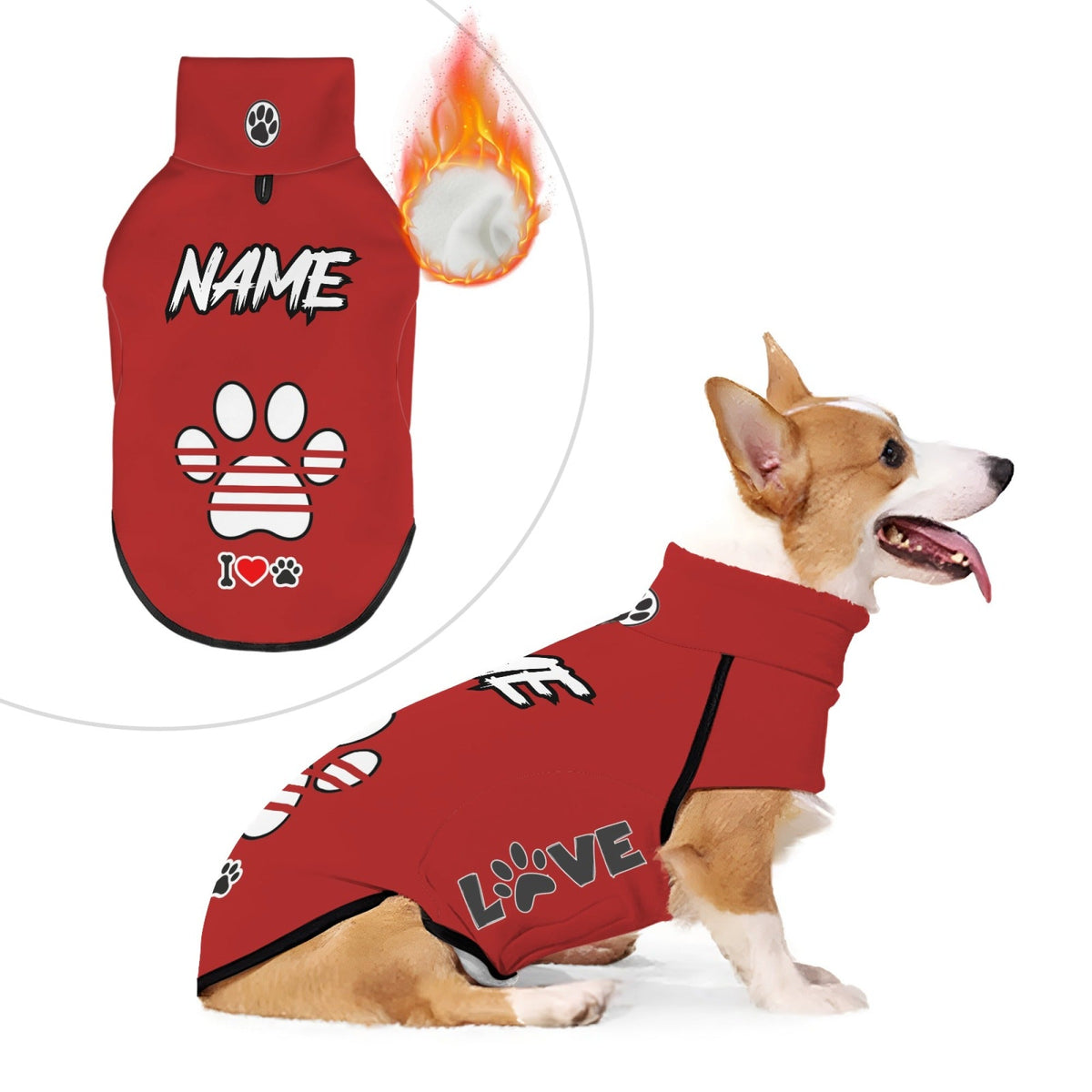 Sweat personnalisable pour chien – Chaud & confortable – photo produit 13