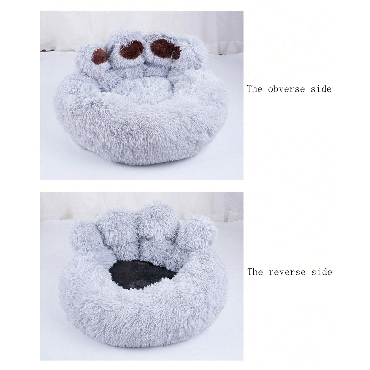 Lit patte d’ours en peluche – Chaud & douillet – photo produit 9