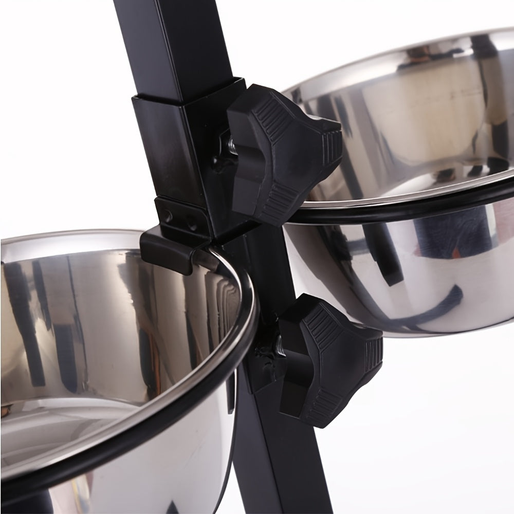 Gamelles surélevées réglables 1,8 L – Support pliable – photo produit 9