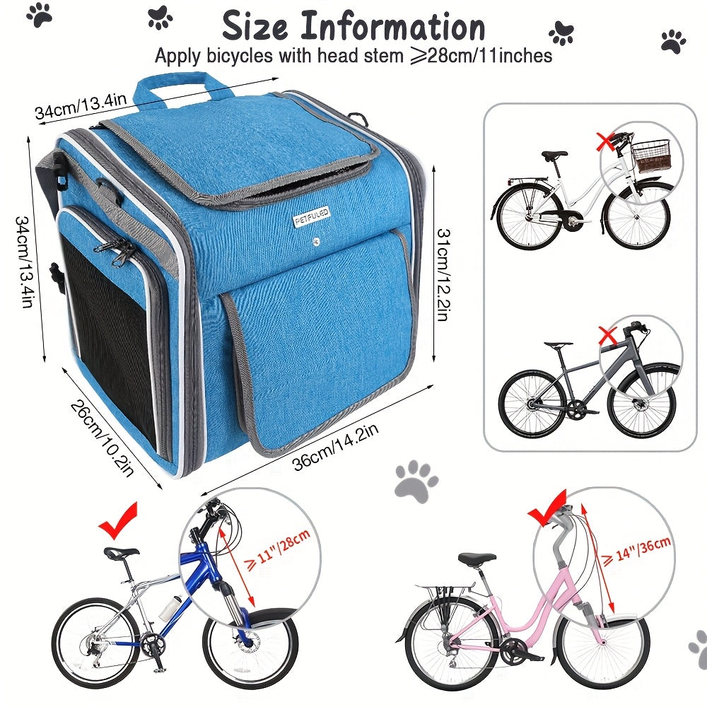 Sac vélo 2-en-1 & sac à dos – Petit chien – photo produit 6