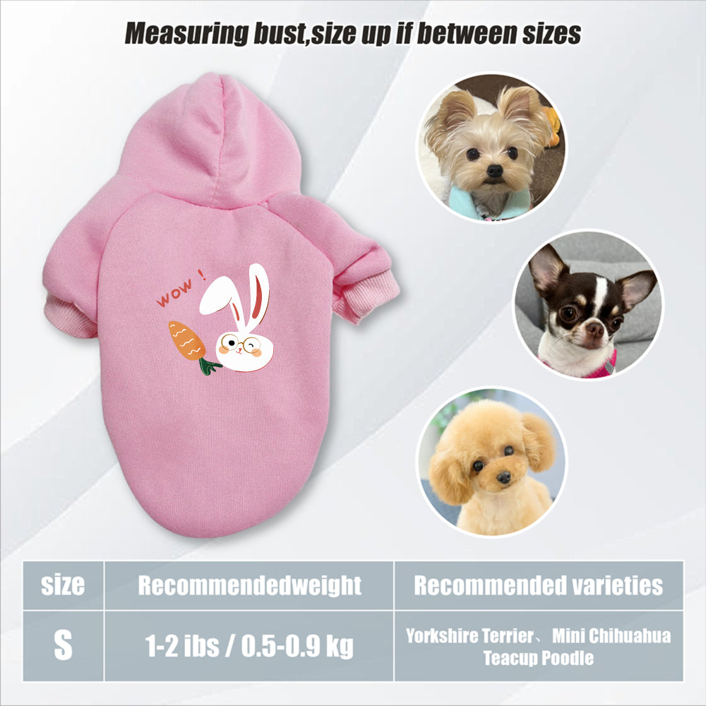 Sweat lapin & carotte – Capuche pour chien – photo produit 14