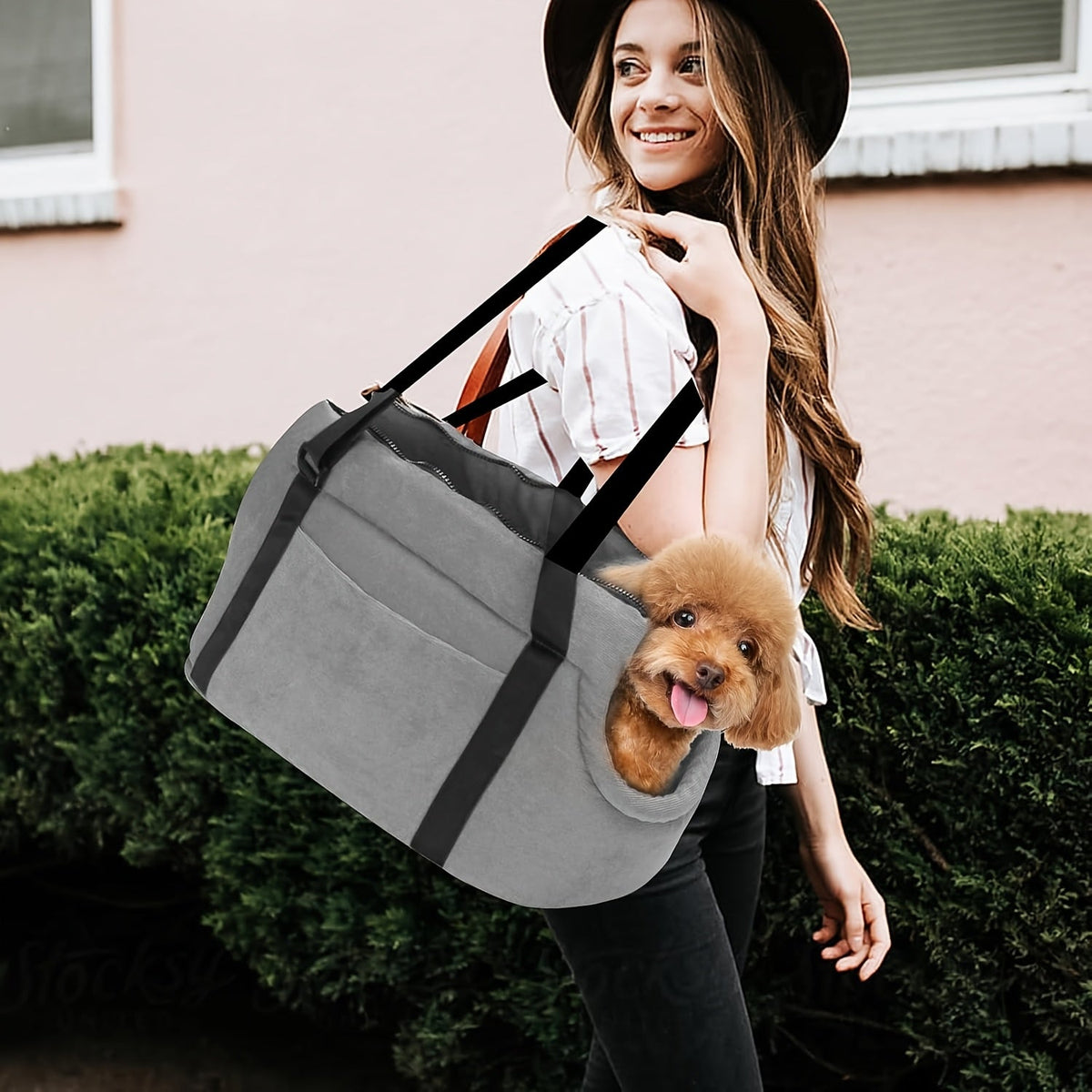 Sac de transport épaule lavable – Chien & chat – photo produit 6