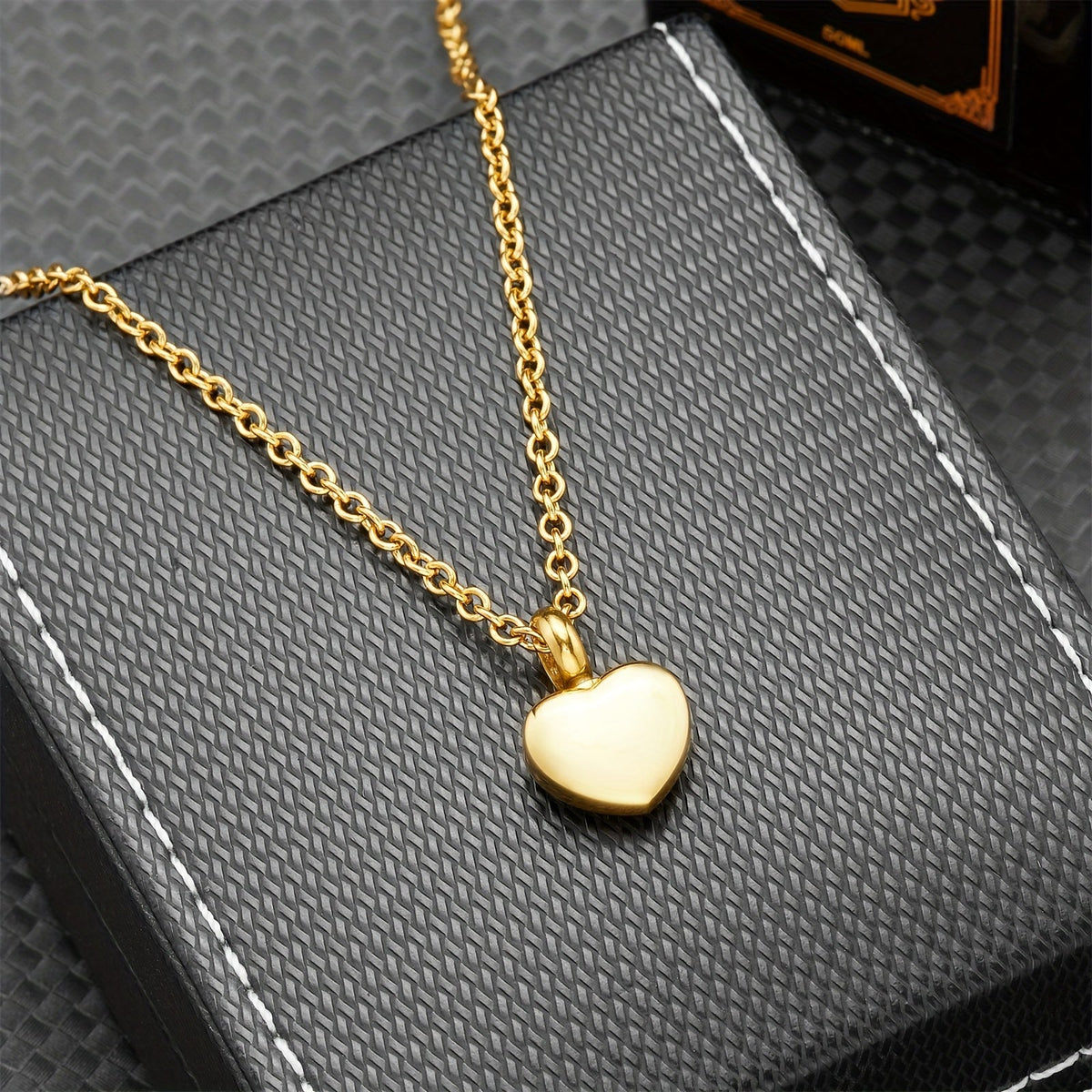 Collier urne cœur – Cendres ou poils – photo produit 6