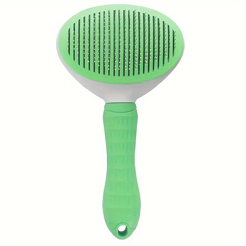 Brosse de toilettage pour chien, chat et lapins, conçue pour éliminer les poils morts. Elle est dotée d'un mécanisme autonettoyant adapté aux animaux à poils longs et à poils courts, diverses couleurs