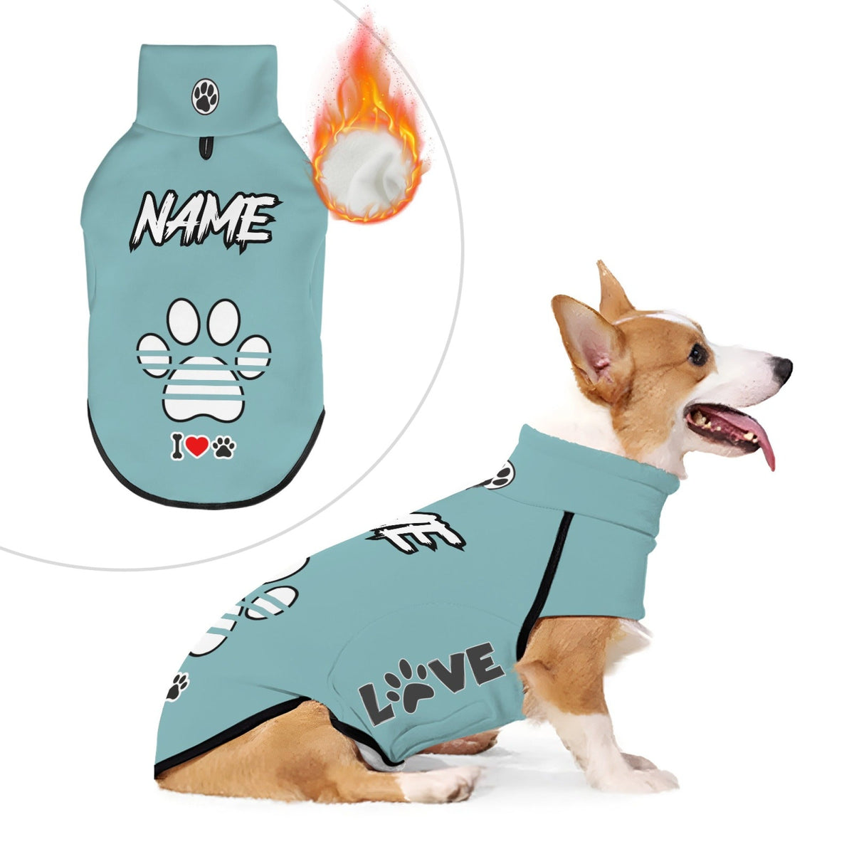 Sweat personnalisable pour chien – Chaud & confortable – photo produit 12