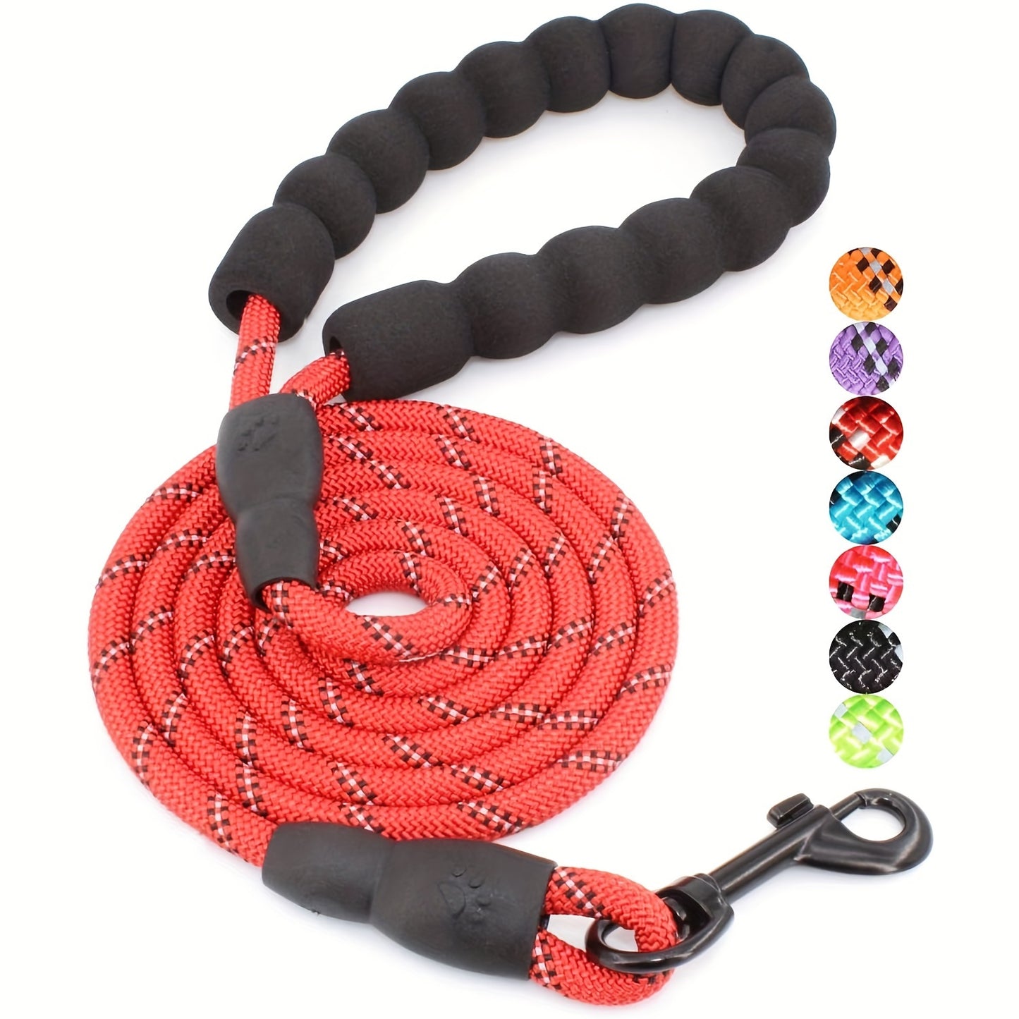 Dog Nylon Leash Lengthened And Reflective Round Rope Small And Medium Cats Dogs Leash Pet Traction Rope