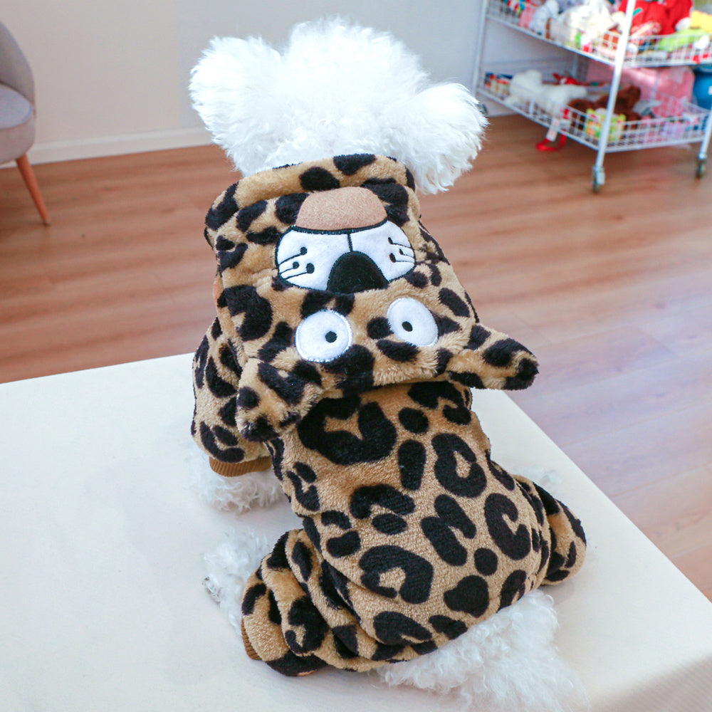 Costume léopard – Sweat chaud pour petit chien – photo produit 3