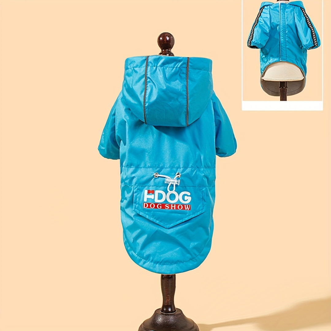 Veste coupe-vent pour chien – Rouge ou bleu – photo produit 8