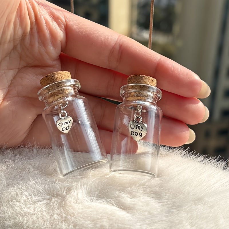 Bocal souvenir en verre – Poils ou dents – photo produit 7