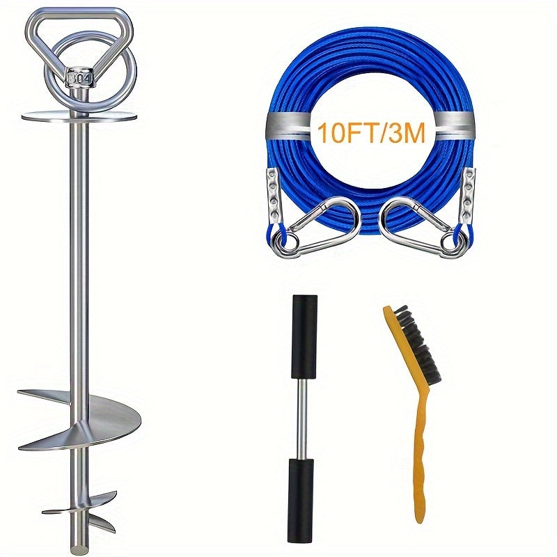 Piquet d’attache inox 360° – Pour chien jusqu’à 90 kg – photo produit 14