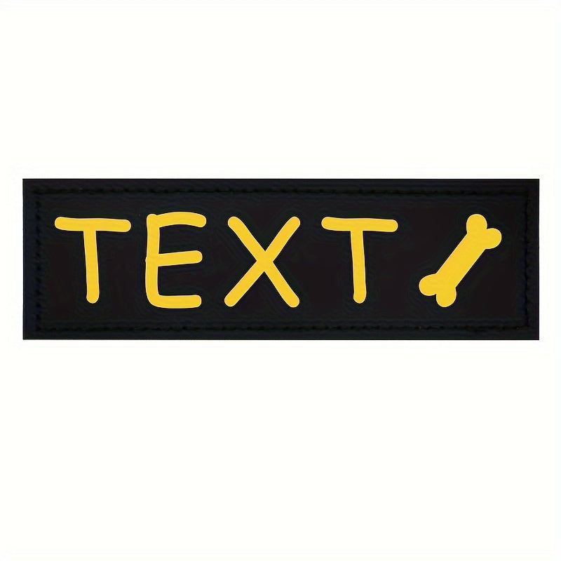 9 Colors Available Custom Pet Patches for Dog Harness Vest with Custom Name Traction Accessories