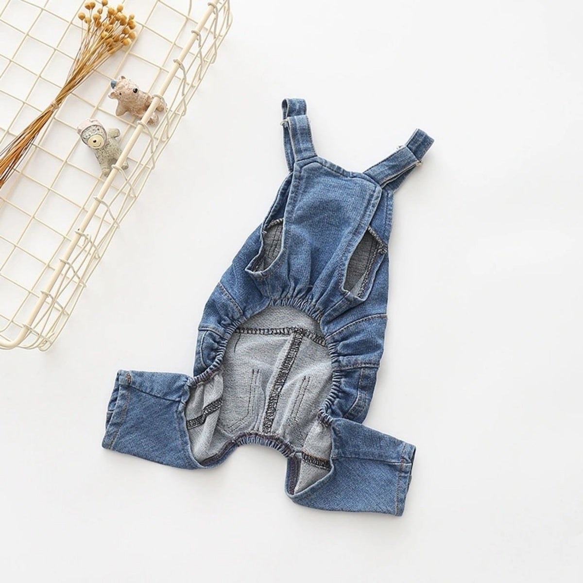 Combinaison simili-denim – Bouledogue français – photo produit 8