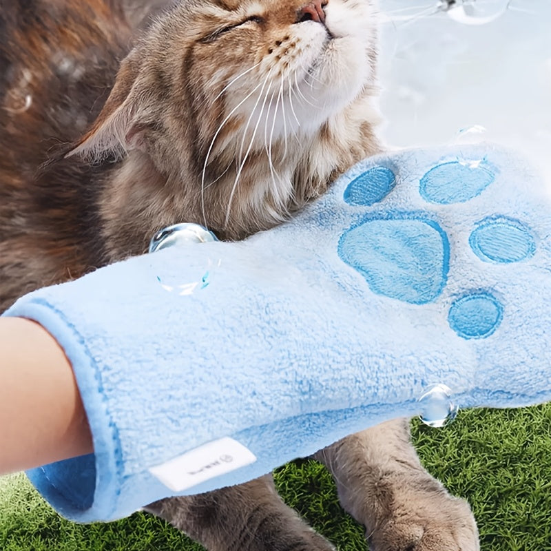 Gants de toilette microfibre – Chien & chat – photo produit 5