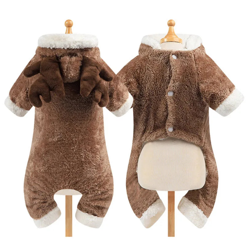Pyjama cartoon chaud – Petit chien & chat – photo produit 11