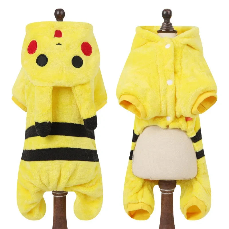 Pyjama cartoon chaud – Petit chien & chat – photo produit 7