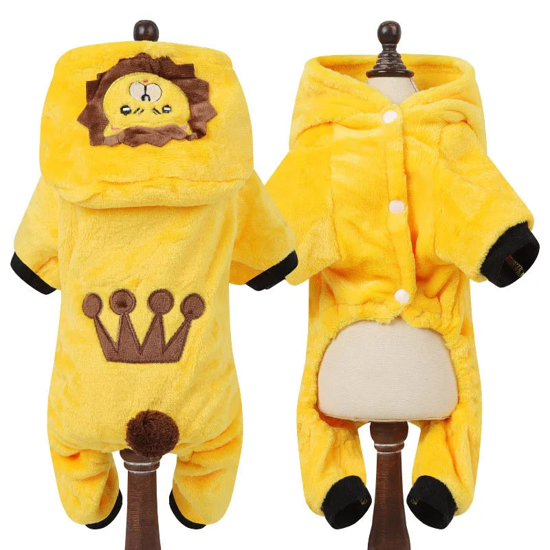 Pyjama cartoon chaud – Petit chien & chat – photo produit 13