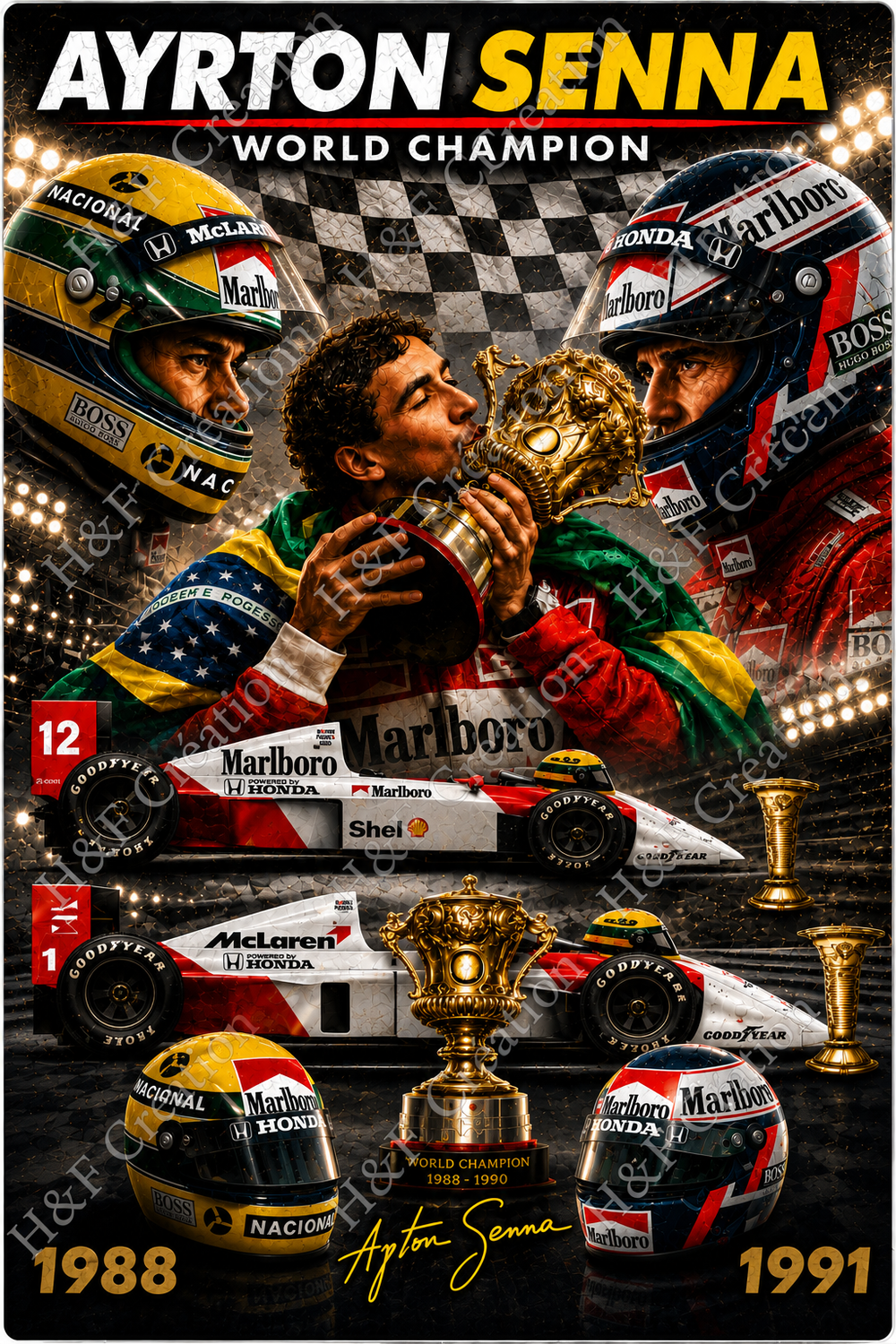 Ayrton Senna - World Champion 1988-1991