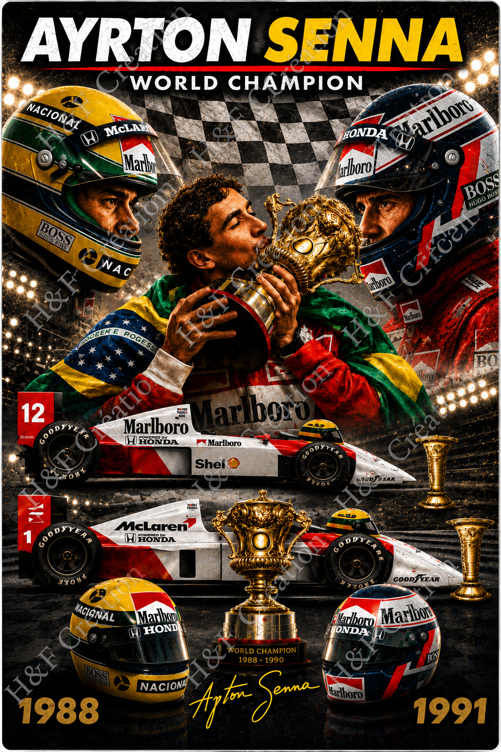 Ayrton Senna - World Champion 1988-1991