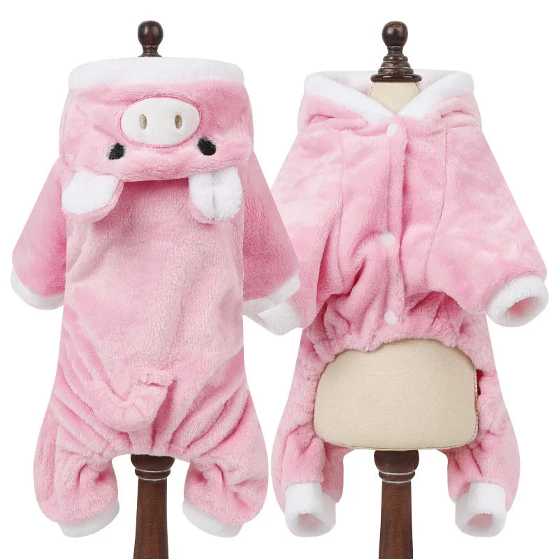 Pyjama cartoon chaud – Petit chien & chat – photo produit 10